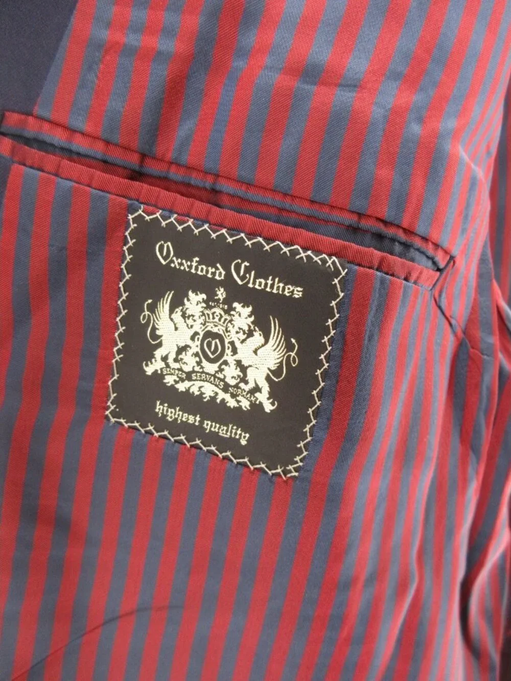 Oxxford Clothes Sport Coat 50 Navy Blazer Wool Gold Buttons Union Made